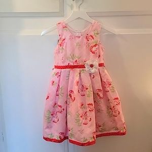 Jona Michelle Pink Floral Girl's Party Dress